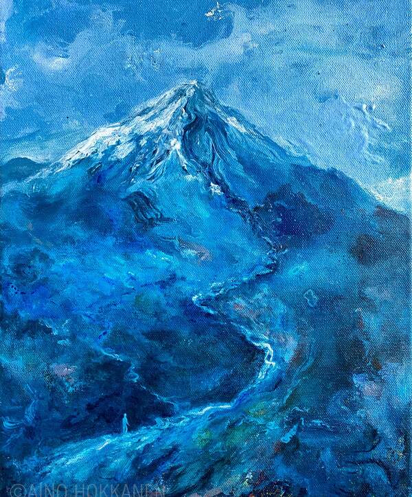 "Matkalla III" /
2025 /
Akryyli kankaalle /
27 x 35 cm